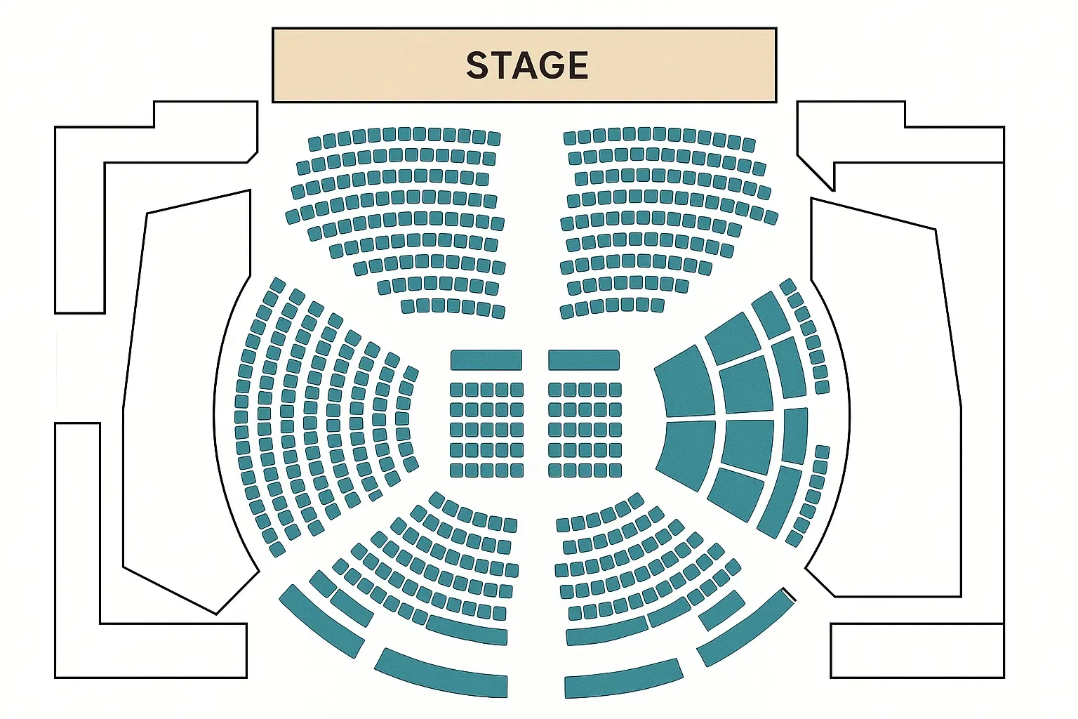 Lyric Hall seating chart